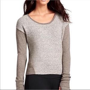 Athleta Frisco sweater cream tan wool